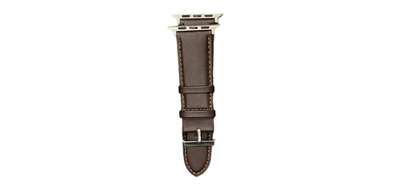 JUSTLY watch band strap (Dark Brown, 42mm/44mm/45mm/49mm)