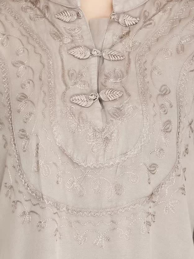 Women's Plus Size Tunic Tops Summer Long Sleeve Round Neck Blouses-Dress Ruffle Flowy Up T Shirts