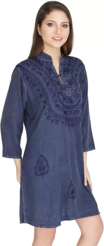 Women's Plus Size Tunic Tops Summer Long Sleeve Round Neck Blouses-Dress Ruffle Flowy Up T Shirts