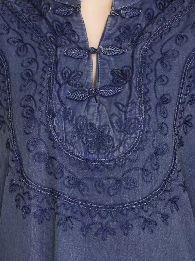 Women's Plus Size Tunic Tops Summer Long Sleeve Round Neck Blouses-Dress Ruffle Flowy Up T Shirts