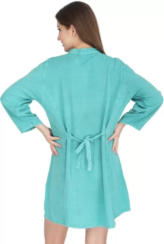 Women's Plus Size Tunic Tops Summer Long Sleeve Round Neck Blouses-Dress Ruffle Flowy Up T Shirts