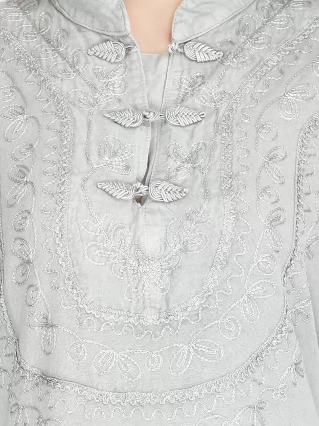 Women's Plus Size Tunic Tops Summer Long Sleeve Round Neck Blouses-Dress Ruffle Flowy Up T Shirts