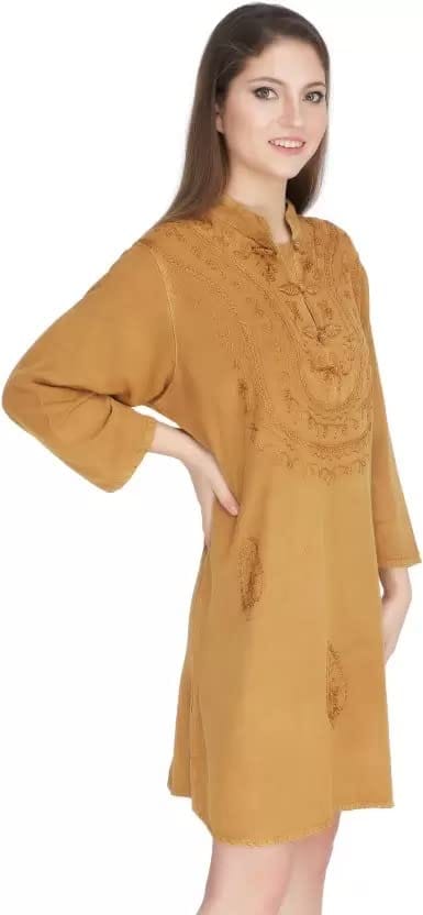 Women's Plus Size Tunic Tops Summer Long Sleeve Round Neck Blouses-Dress Ruffle Flowy Up T Shirts