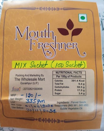 MOUTH FRESHNER SACHET (100SACHET)