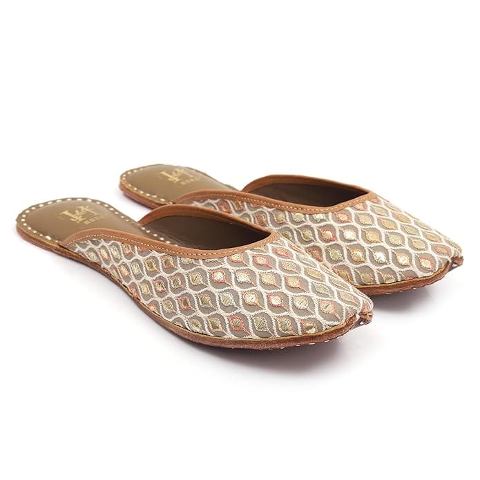 HEER Stylish Back Open Jutti for Women and Girl