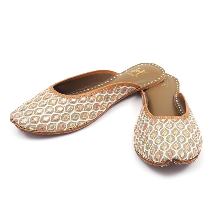 HEER Stylish Back Open Jutti for Women and Girl