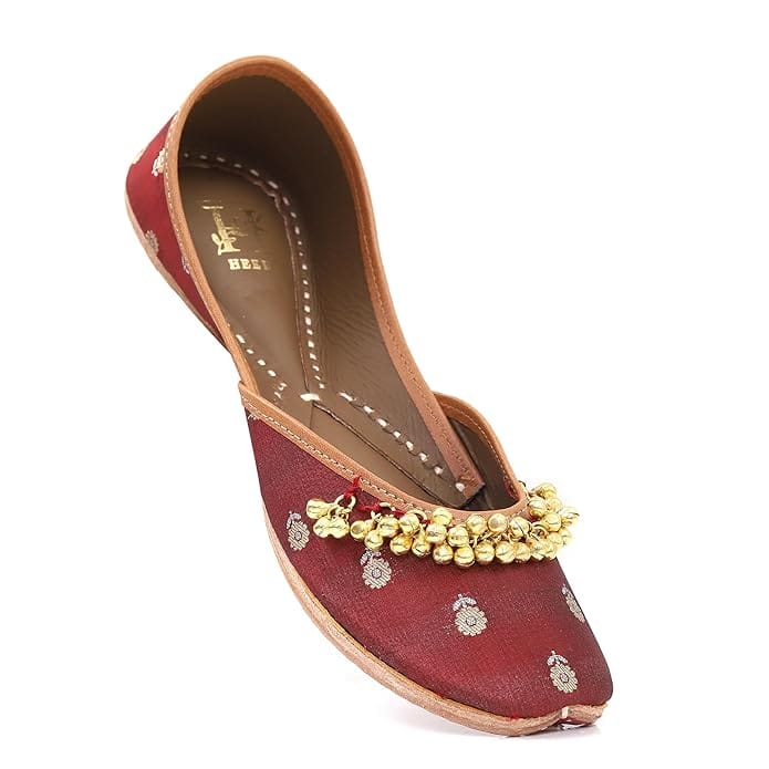 HEER Ethnic Shoes Punjabi Shoes, Jutti, Mojari for Women and Girl