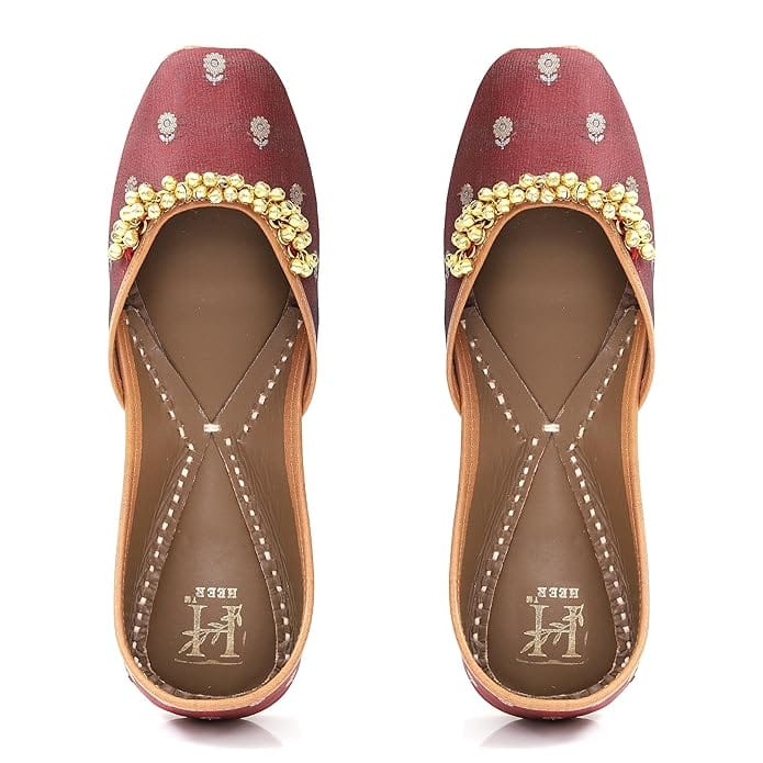 HEER Ethnic Shoes Punjabi Shoes, Jutti, Mojari for Women and Girl