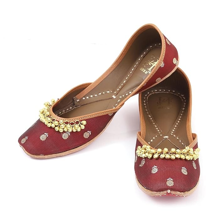 HEER Ethnic Shoes Punjabi Shoes, Jutti, Mojari for Women and Girl