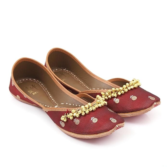 HEER Ethnic Shoes Punjabi Shoes, Jutti, Mojari for Women and Girl