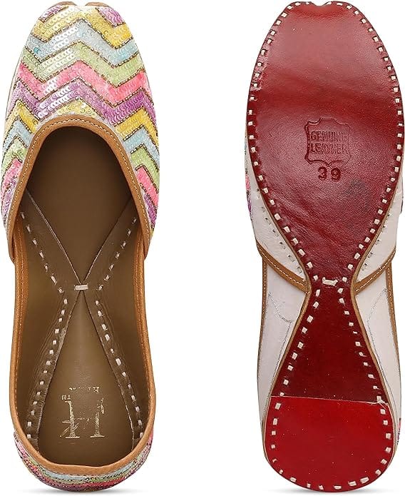 HEER Traditional Wedding Punjabi Jutti for Women's/Girls