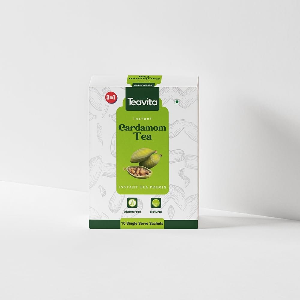 Teavita | Cardamom Instant Tea Premix | Instant Milk Tea Premix | Home Like Elaichi Chai | Ready to Drink