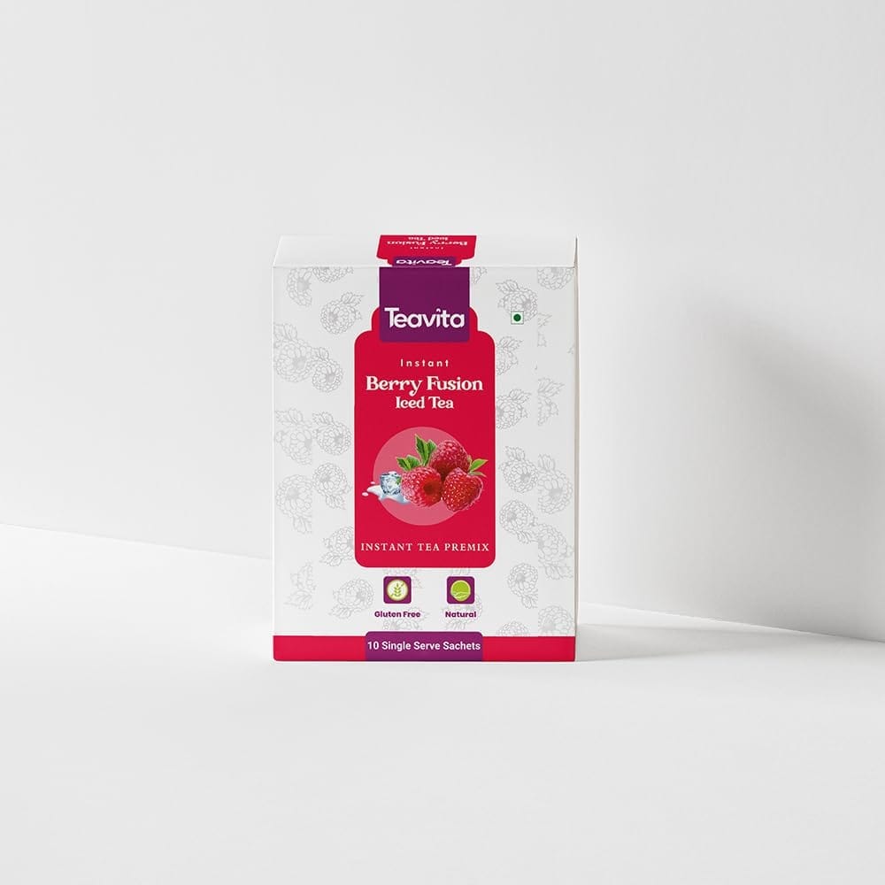 Teavita | Berry Fusion Iced Tea | Instant Premix | Perfect Refreshing Summer Drink | No Artificial Colour | Healthy Cold Brew
