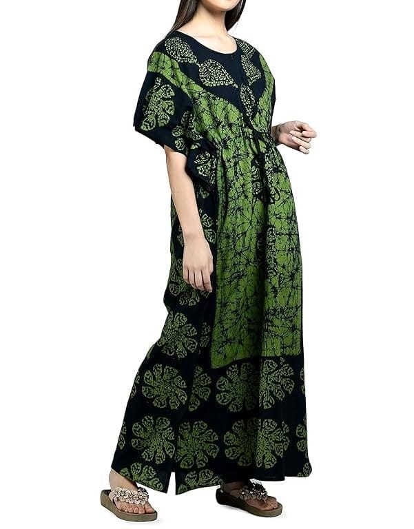 Ukal Cotton Regular Printed Round Neck Floor Length Nighty Night Gown Maxi