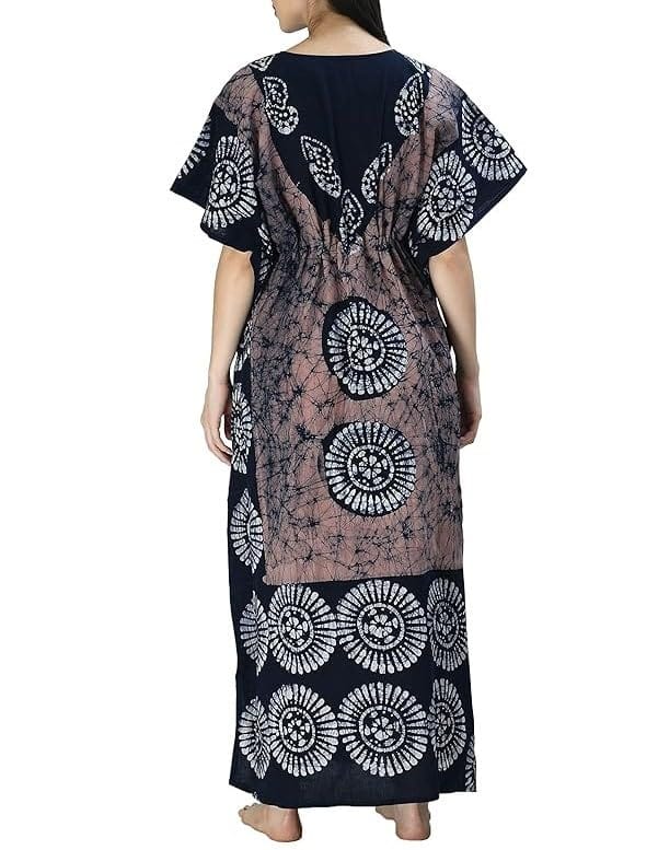 Ukal Cotton Regular Printed Round Neck Floor Length Nighty Night Gown Maxi