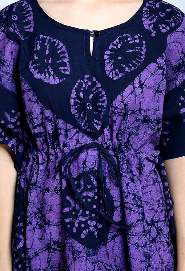 Ukal Cotton Regular Printed Round Neck Floor Length Nighty Night Gown Maxi