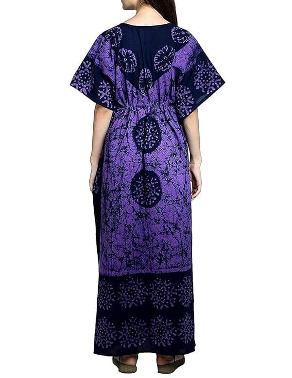 Ukal Cotton Regular Printed Round Neck Floor Length Nighty Night Gown Maxi