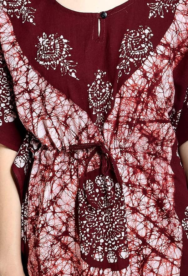 Ukal Cotton Regular Printed Round Neck Floor Length Nighty Night Gown Maxi