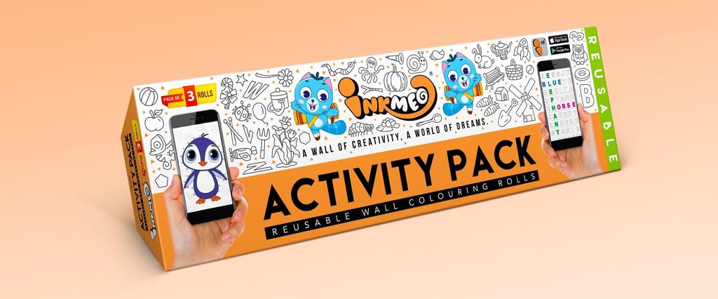 Activity Pack Reusable Wall Colouring Roll-AR-Enabled Education