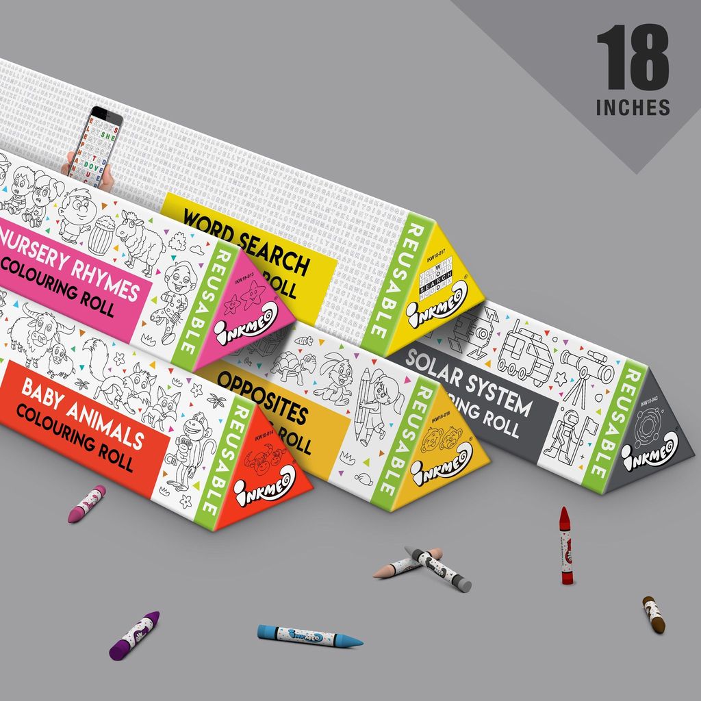 Fun Learning Kit Reusable Colouring Rolls - AR-enabled Learning