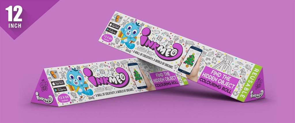 Find the Hidden Object Reusable Wall Colouring Roll (12 inch)-Interactive AR Learning