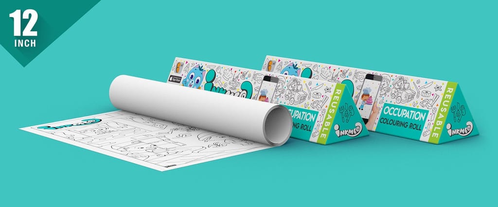 Occupation Reusable Wall Colouring Roll (12 inch)-AR Learning & Fun