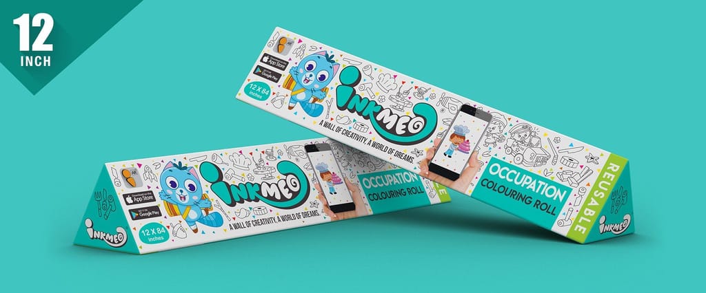 Occupation Reusable Wall Colouring Roll (12 inch)-AR Learning & Fun