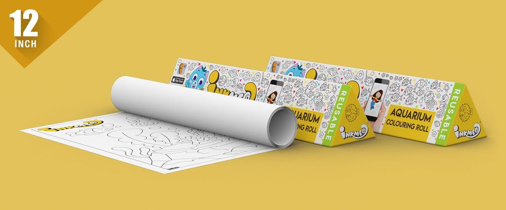 Aquarium Reusable Wall Colouring Roll (12 inch)-Immersive AR Learning Journey