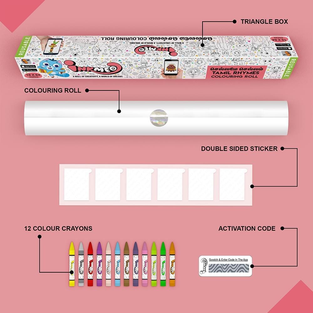 Chellame Chellam Colouring Roll (18 inch) - Immersive AR Education