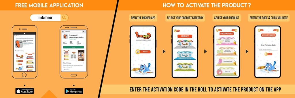 Five-in-One Reusable Wall Colouring Roll- AR Experiential Learning