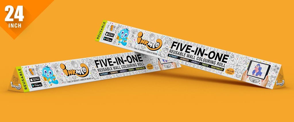 Five-in-One Reusable Wall Colouring Roll- AR Experiential Learning