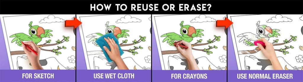 Hindi Rhymes Reusable Wall Colouring Roll (24 inch)-AR Learning