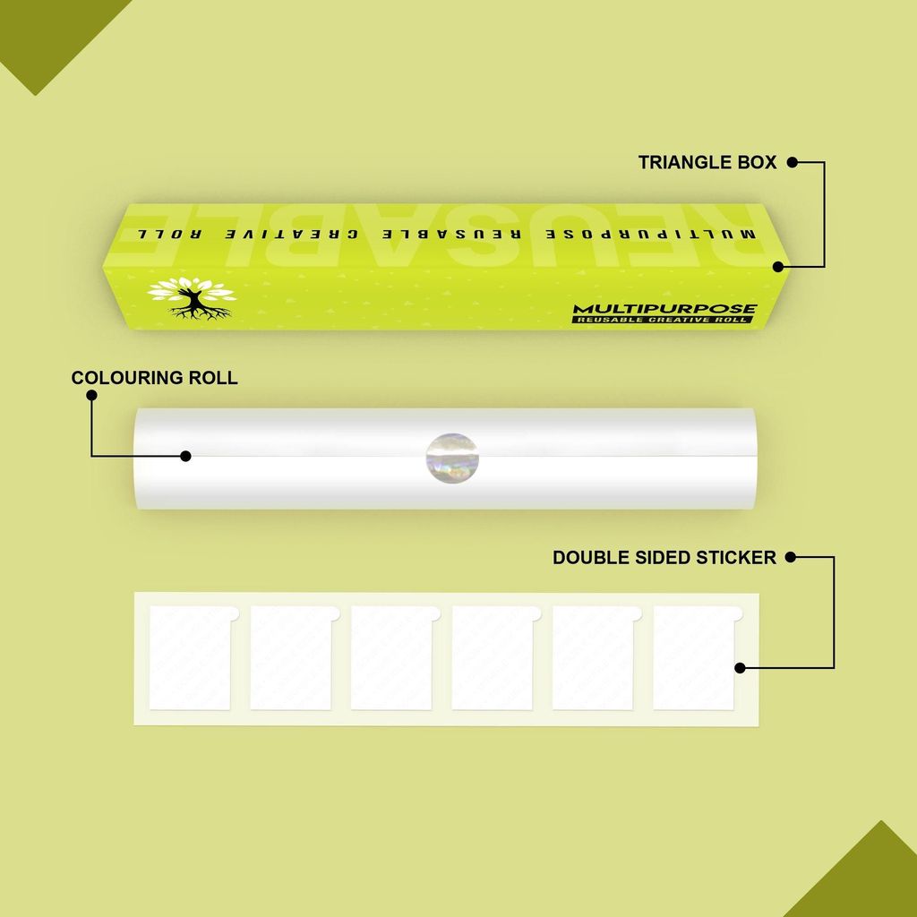 12 Inch Reusable Multipurpose Creative Roll: Environmental Friendly