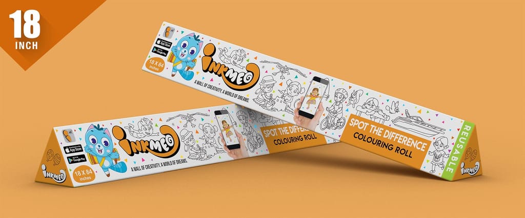 Spot the Difference Colouring Roll (18 inch) - AR Learning & Fun