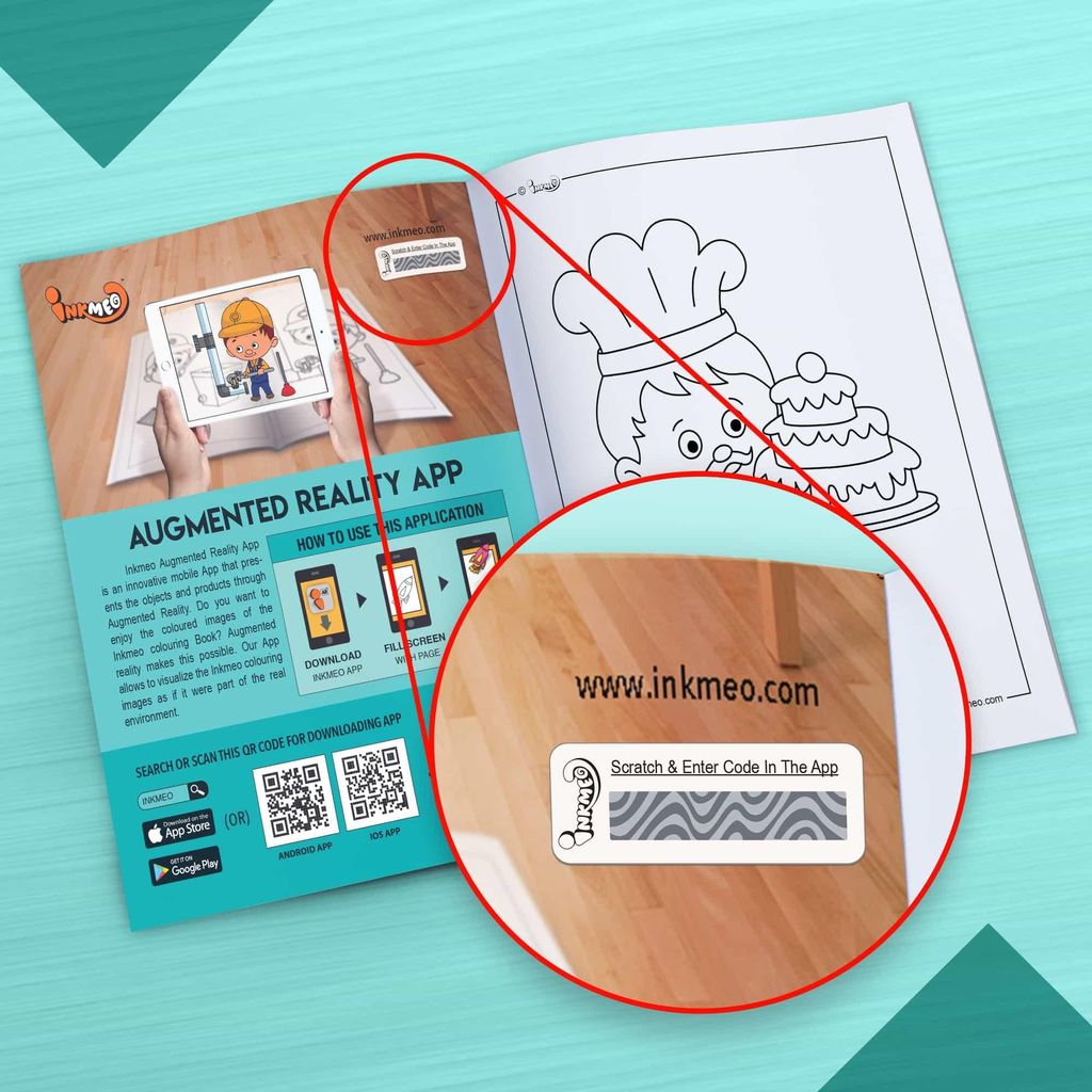 Occupation Reusable Colouring Book for Kids-Enhanced Learning with AR