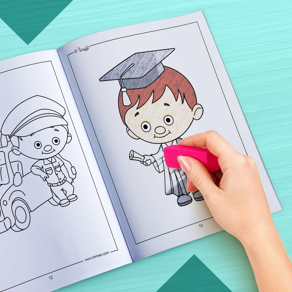 Occupation Reusable Colouring Book for Kids-Enhanced Learning with AR