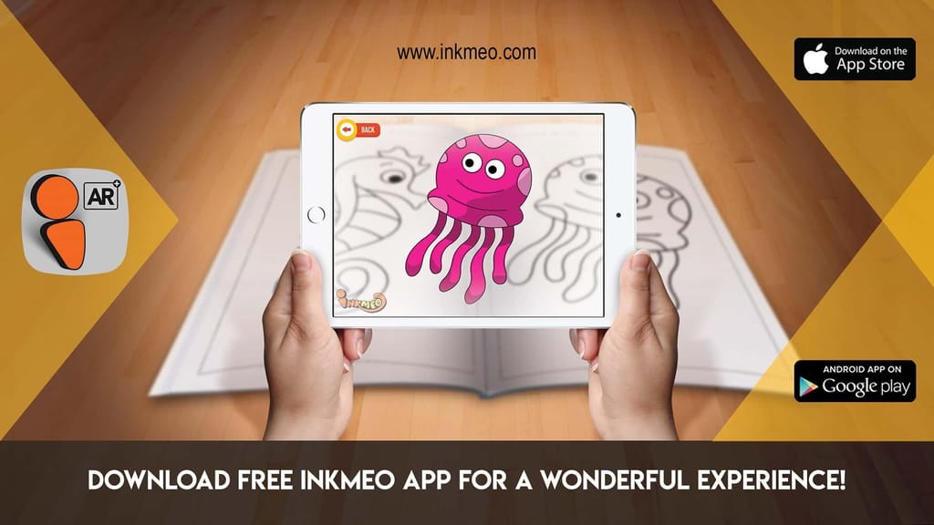 Aquarium Reusable Colouring Books for Kids-Immersive AR Experience