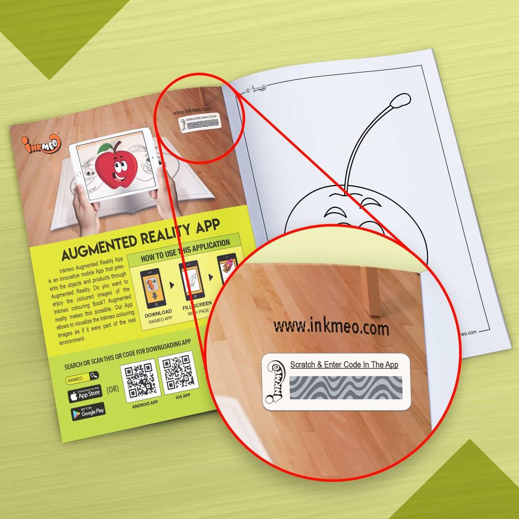 Fruits Reusable Colouring Books for Kids-Immersive AR Experience