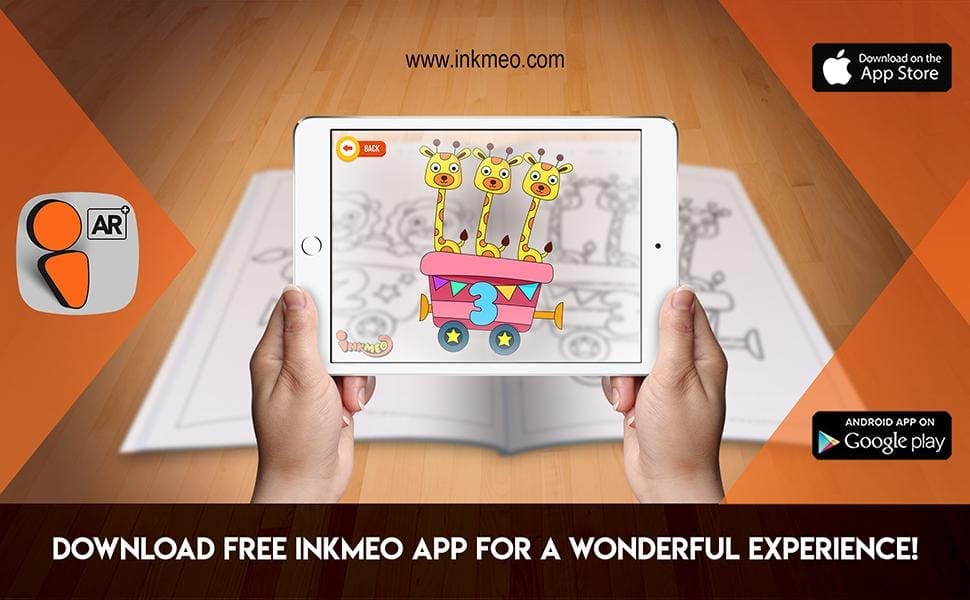 Numbers Reusable Colouring Books for Kids-Enhanced Learning with AR