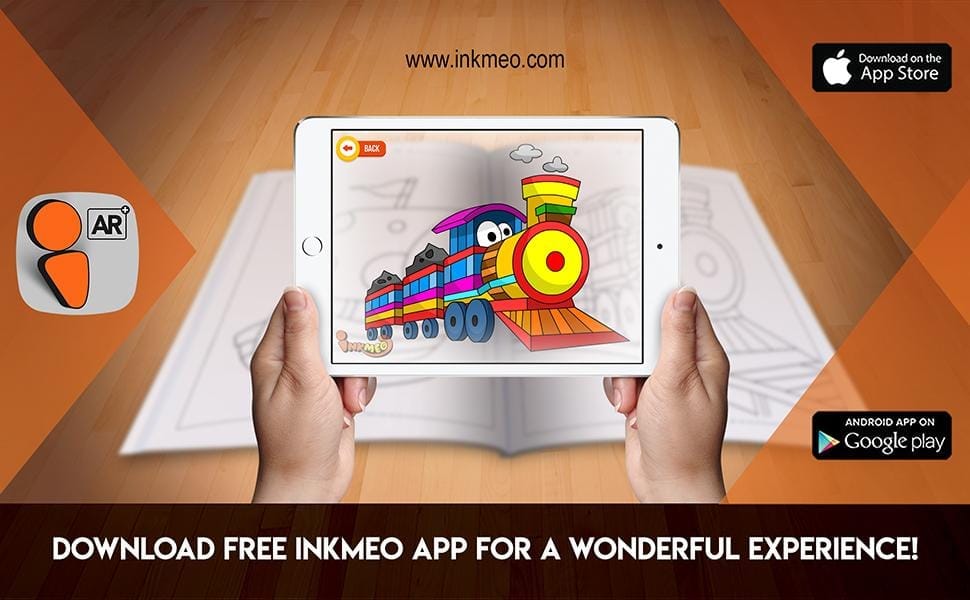 Transport Reusable Colouring Books for kids-Enhanced Learning with AR