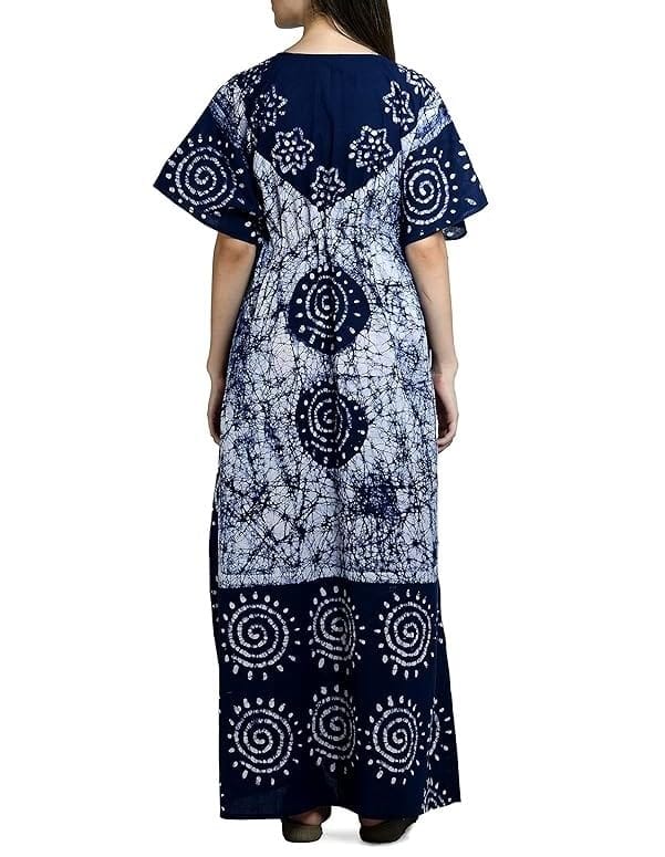 Ukal Cotton Regular Printed Round Neck Floor Length Nighty Night Gown Maxi