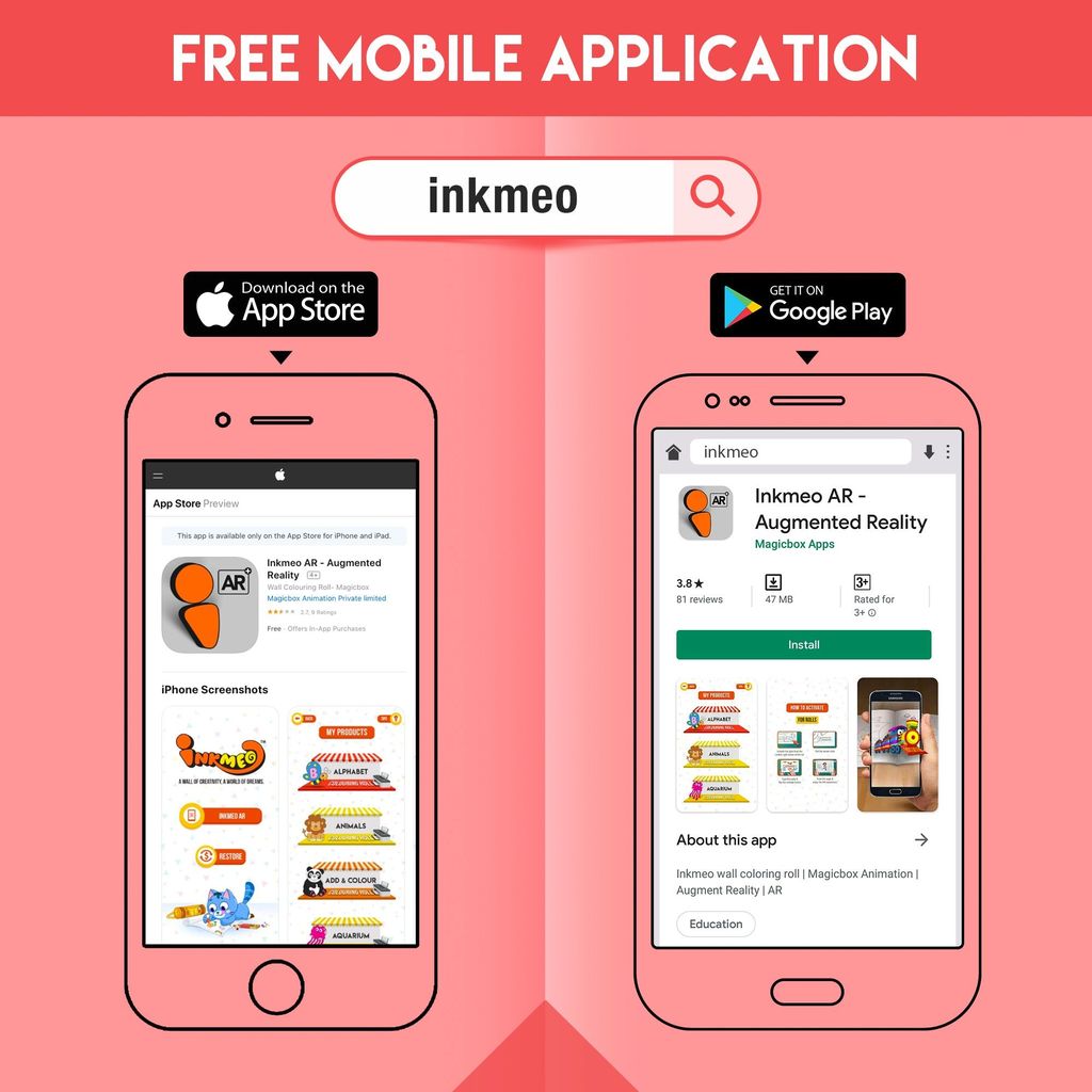 Know your Body Reusable Wall Colouring Roll - Augmented Reality Learning (6 Inches)