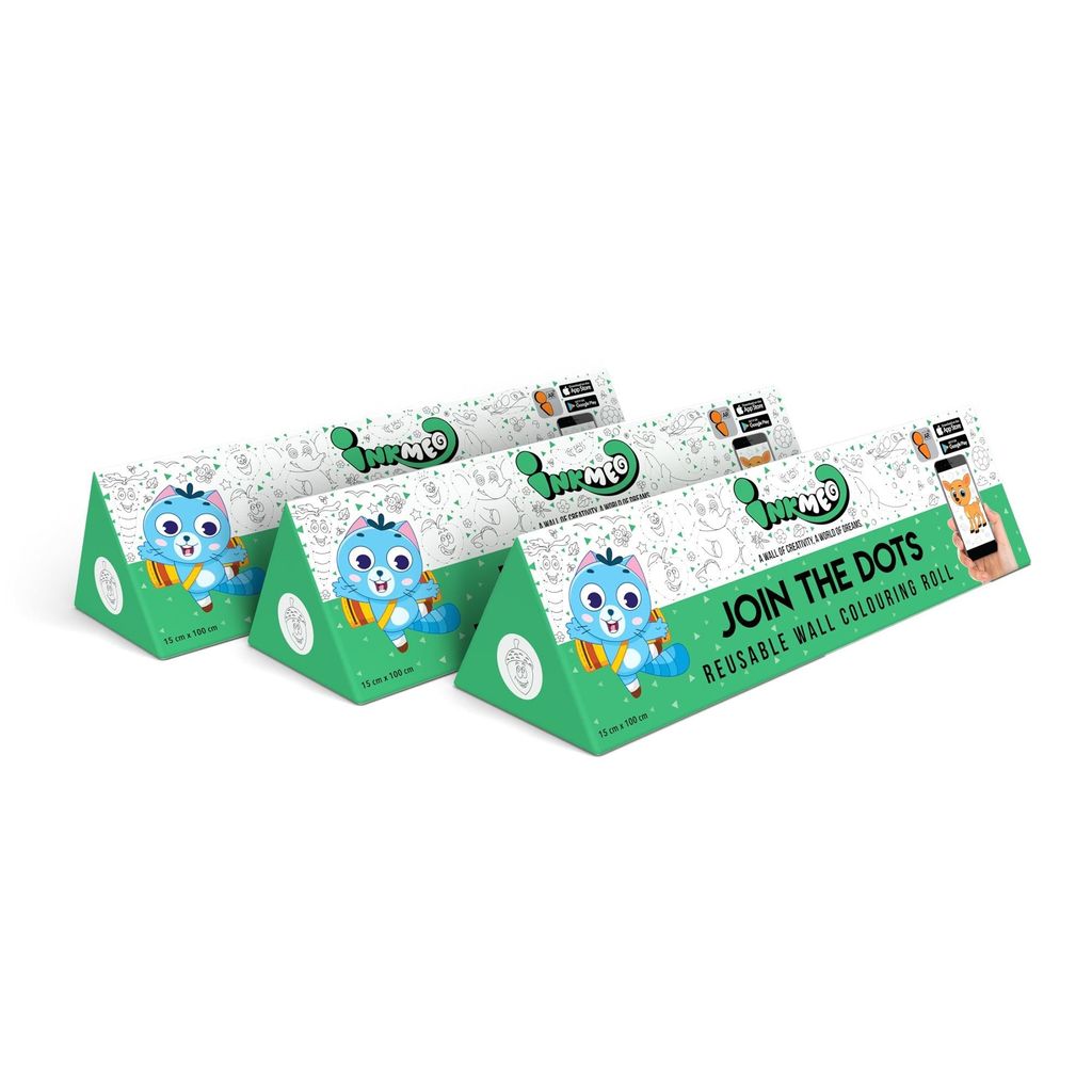 Join the Dots Reusable Wall Colouring Roll (6 inch)-Interactive AR Learning