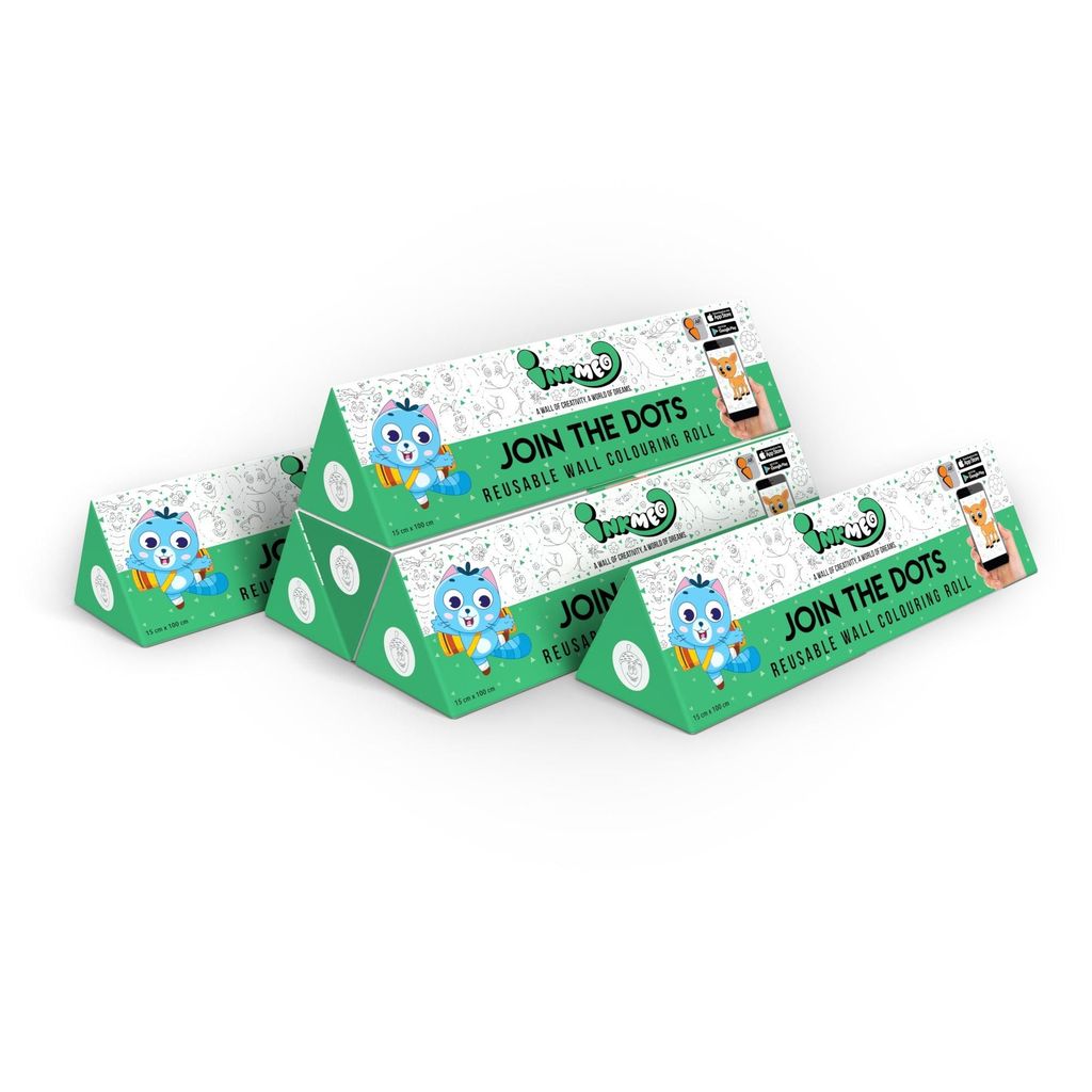 Join the Dots Reusable Wall Colouring Roll (6 inch)-Interactive AR Learning