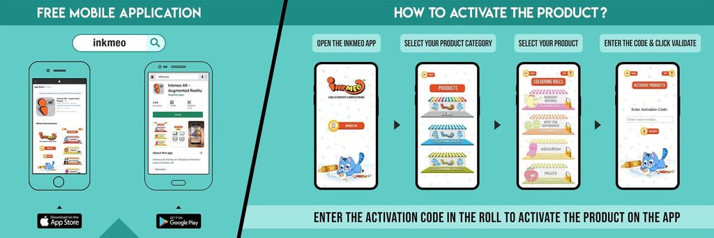 Colour by Number Reusable Wall Colouring Roll (6 inch)-AR Enhanced Learning