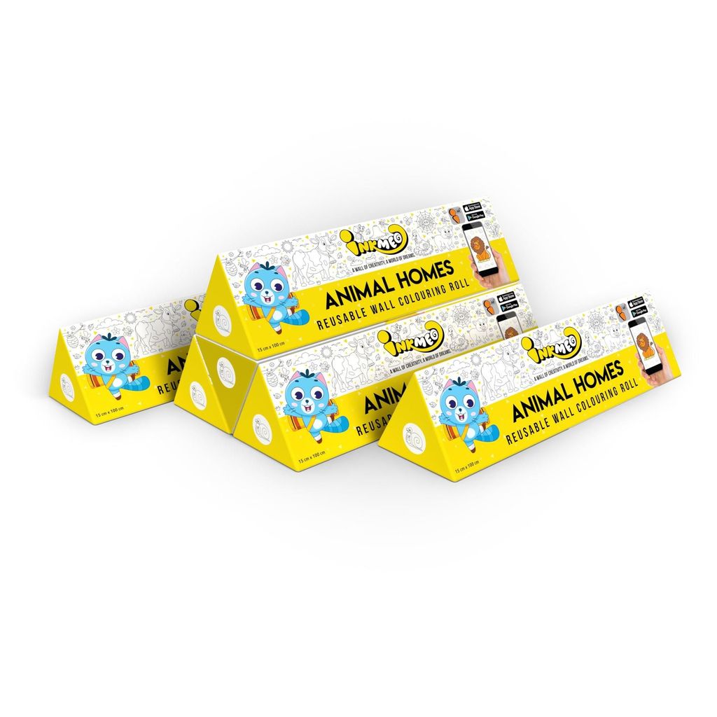 Animal Homes Reusable Wall Colouring Roll (6Inch) -AR Knowledge Exploration