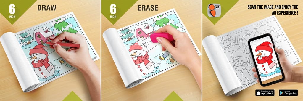 Seasons Reusable Wall Colouring Roll (6 inch)-AR-Infused Education