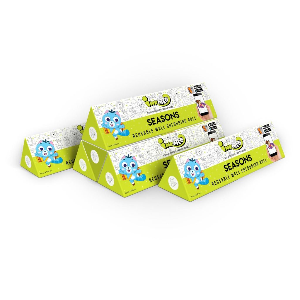 Seasons Reusable Wall Colouring Roll (6 inch)-AR-Infused Education