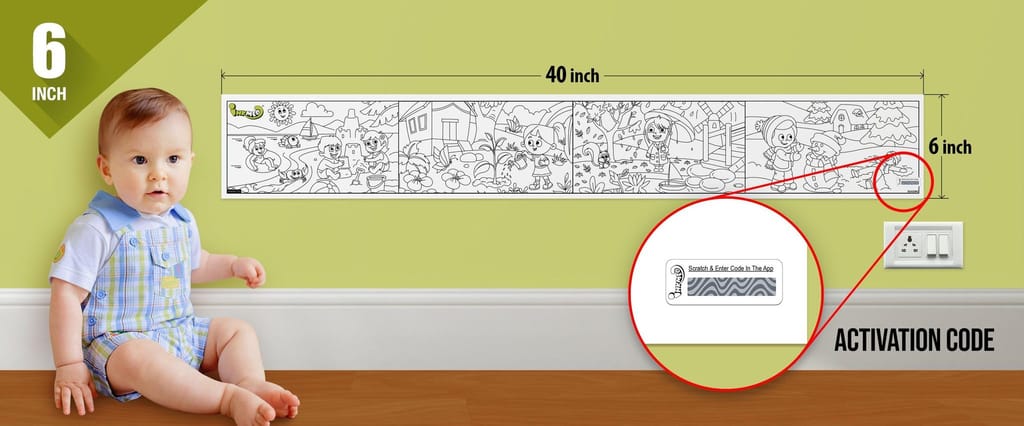 Seasons Reusable Wall Colouring Roll (6 inch)-AR-Infused Education