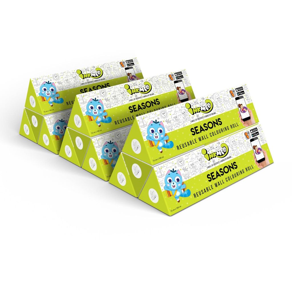 Seasons Reusable Wall Colouring Roll (6 inch)-AR-Infused Education